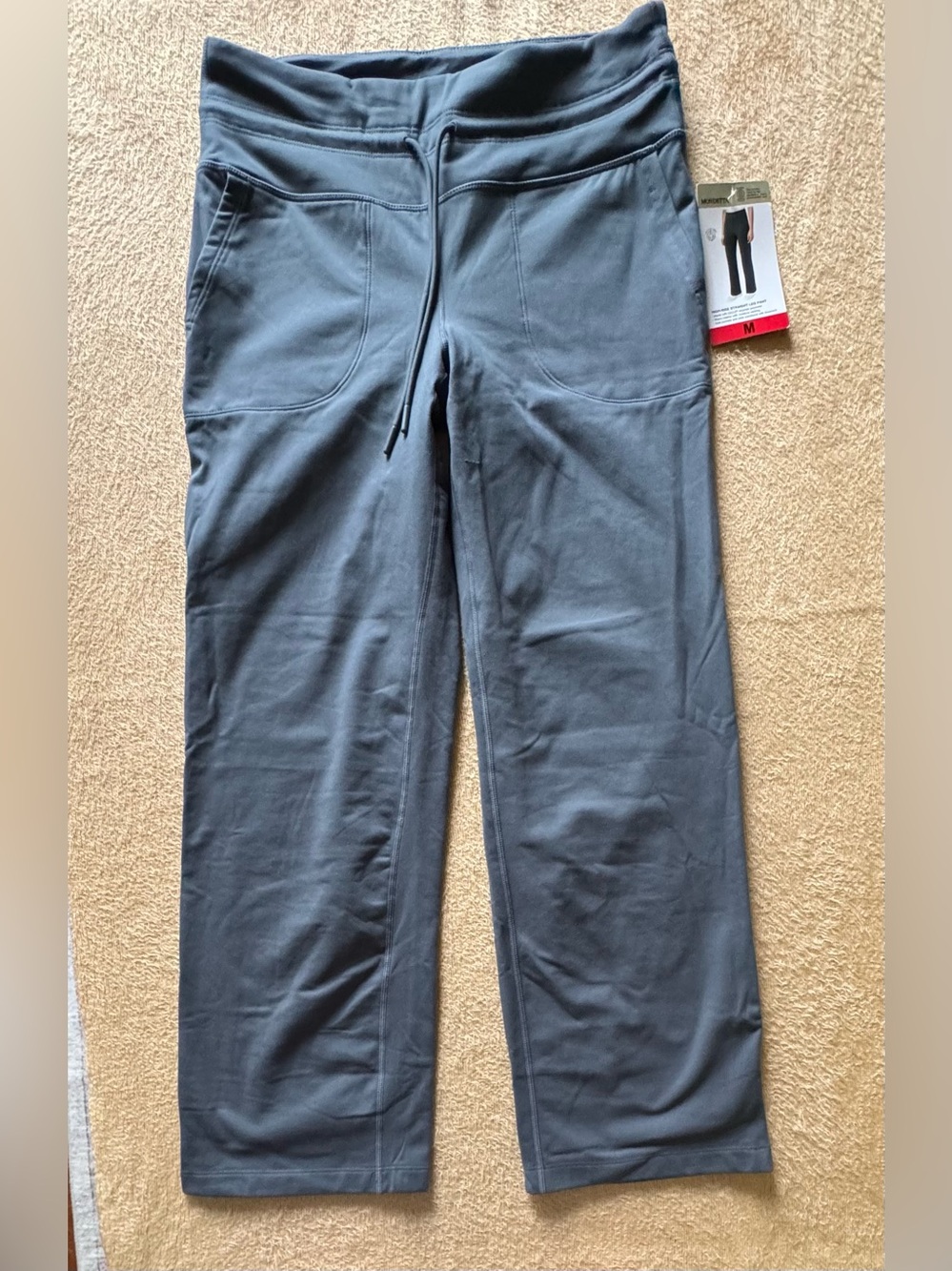 Mondetta Women's Straight Leg Fleece Lined Pants in Gray